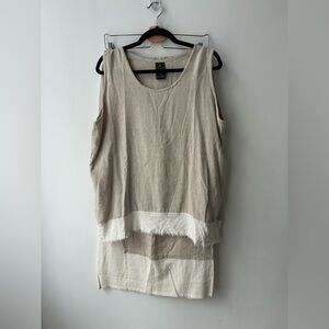 Kaliyana high rise wrap skirt and
Oversized linen top set